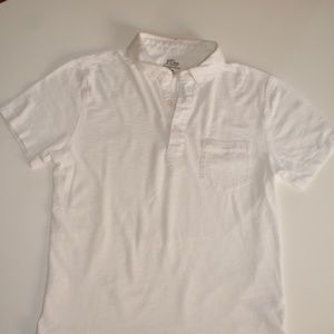 J. Crew Garment Dyed Polo - White - S